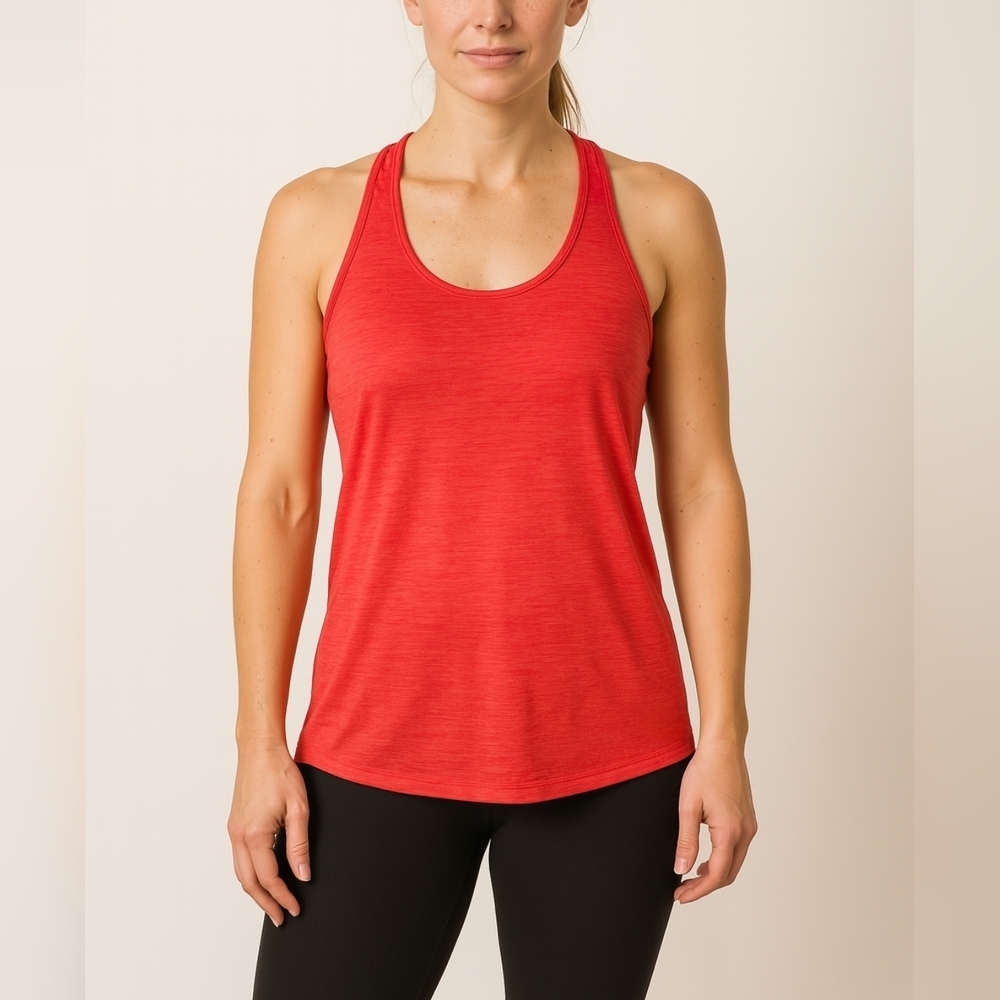 The North Face Flash Dry Coral Racer Back Tank Women's Size Large Athletic Top
